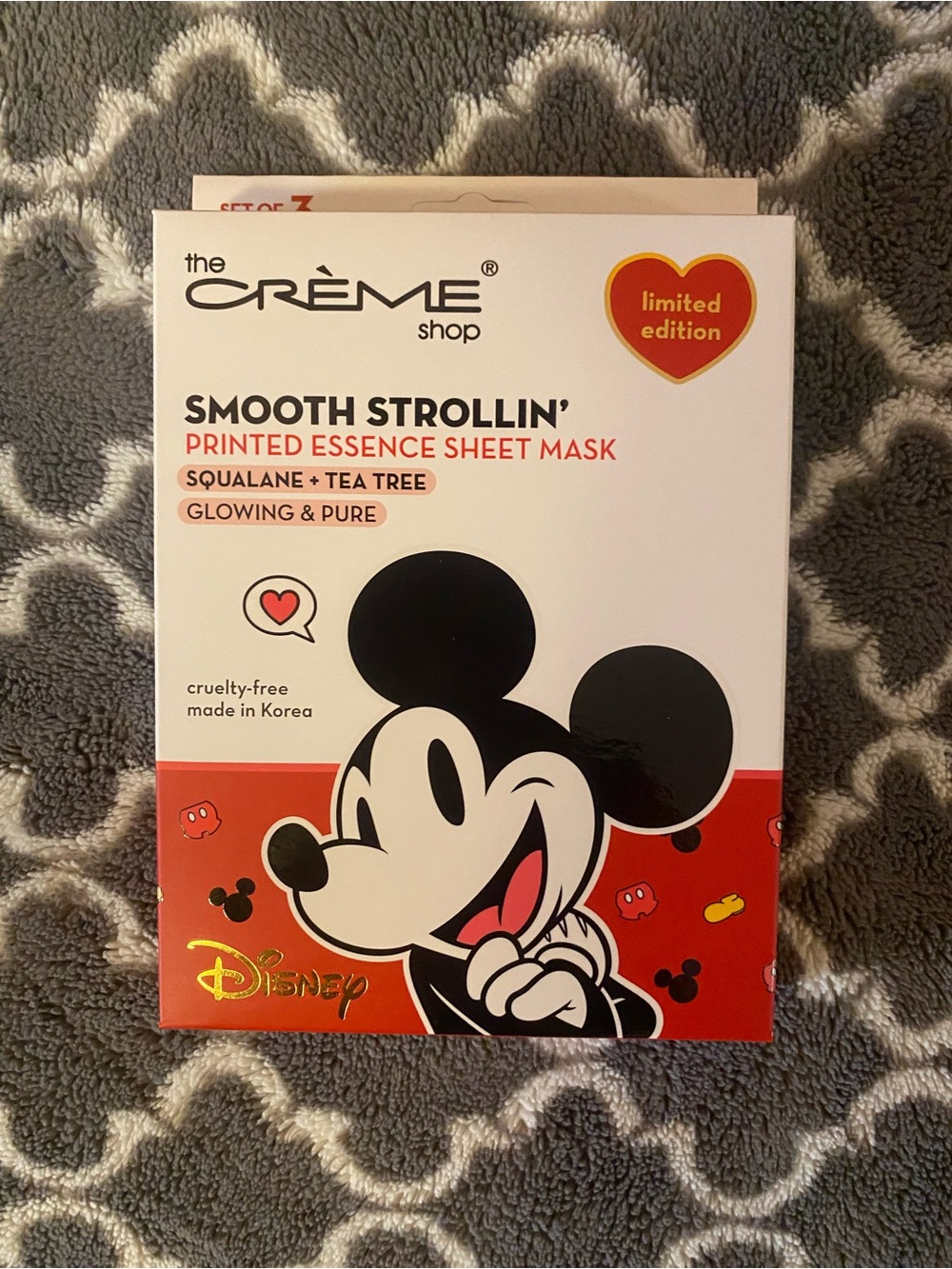 The Crème Shop Disney Smooth Strollin' Printed Essence Sheet Mask - Red